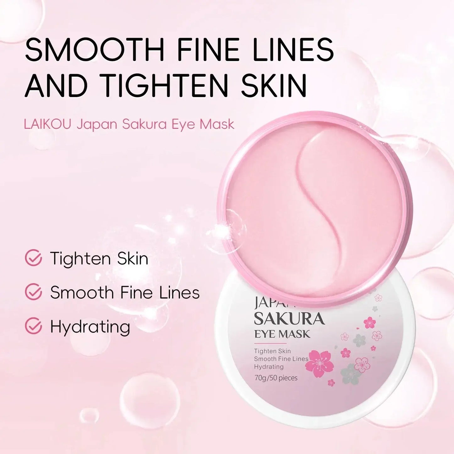 24pcs Sakura Skin Care Set Eye & Lip Masks Serum Nud Masks Cleanser Toner Essence Cream Moisturizing Smoothing Nourishing Beauty eprolo