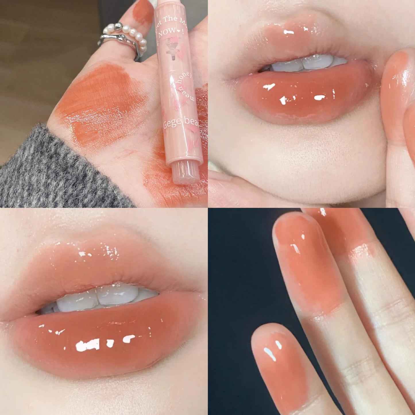 Adorable Heart Glossy Lip Tint – High Shine & Long Wear