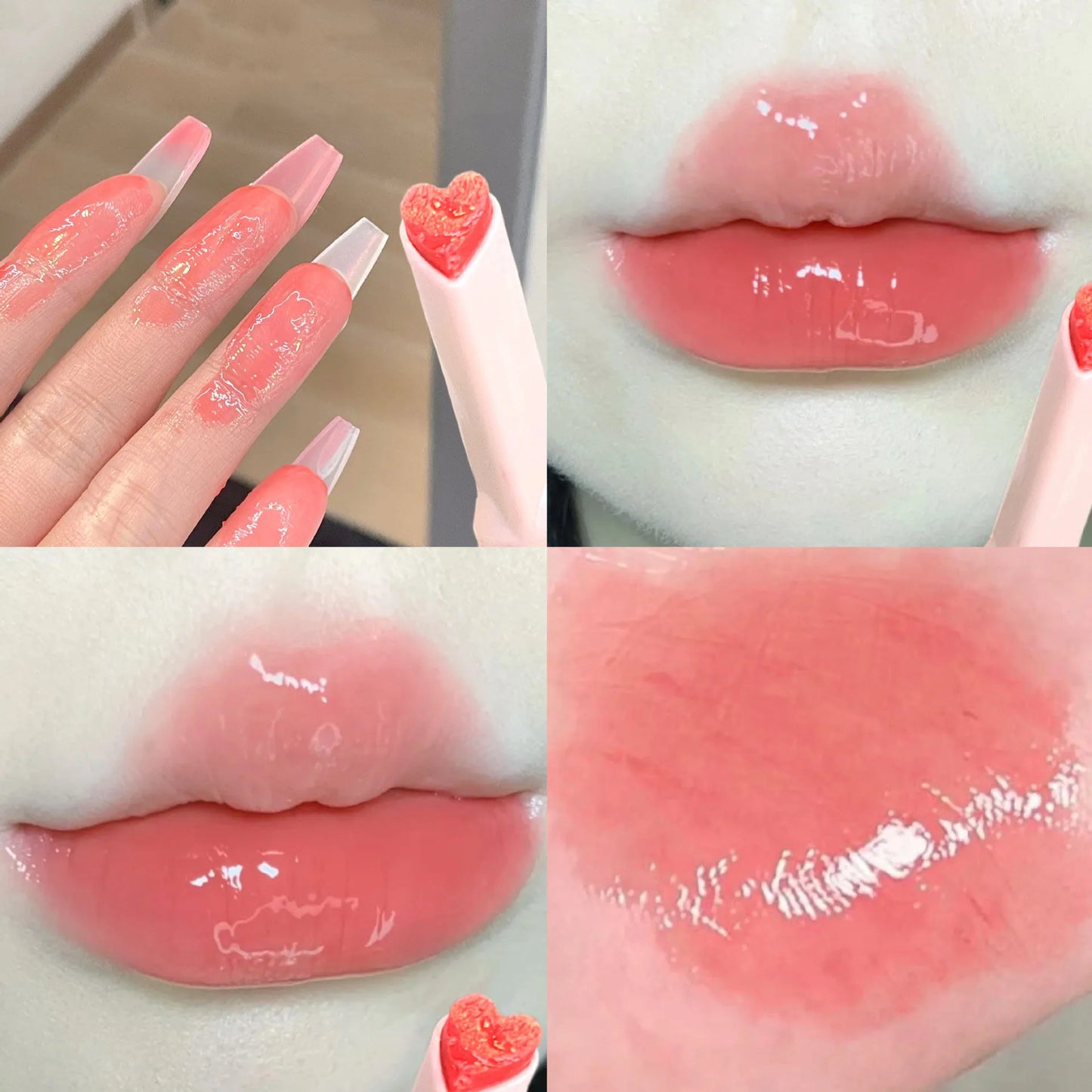 Adorable Heart Glossy Lip Tint – High Shine & Long Wear