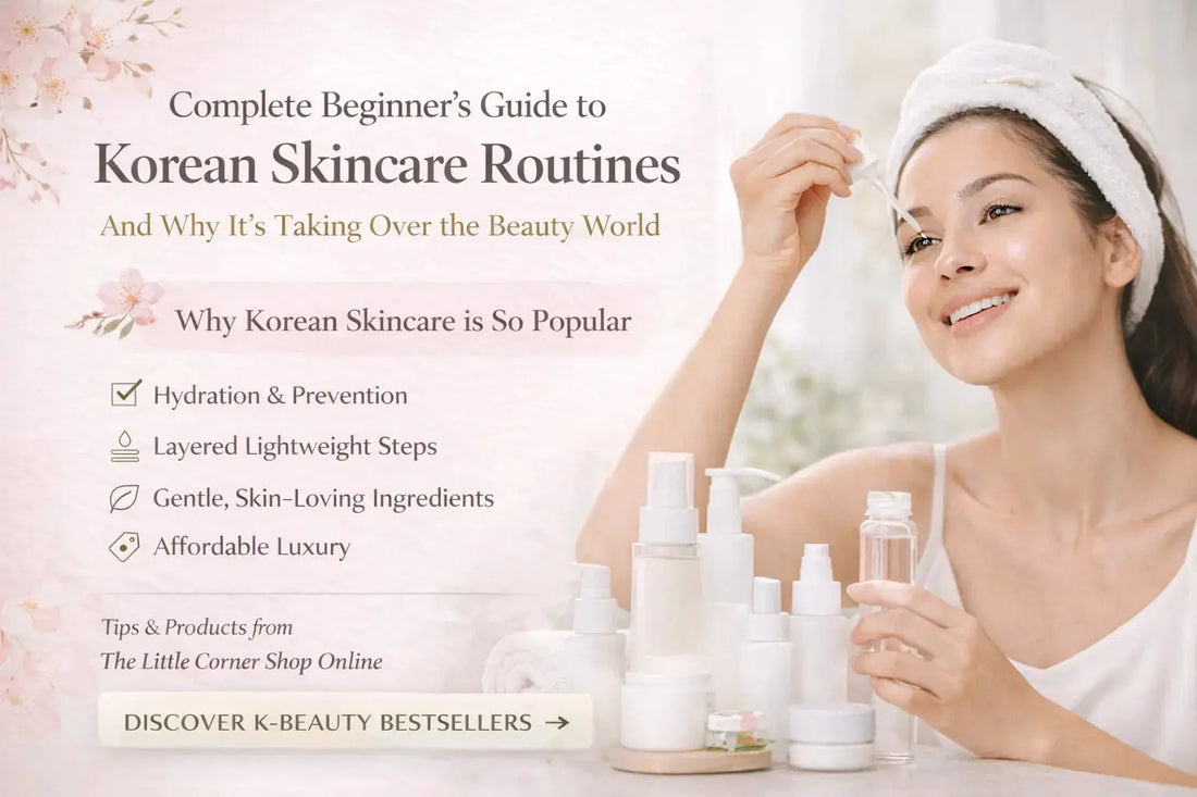 a woman starting her korean skincare routine