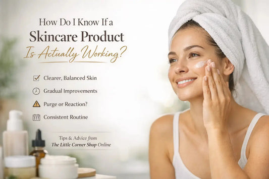 a woman doing her daily skincare routine