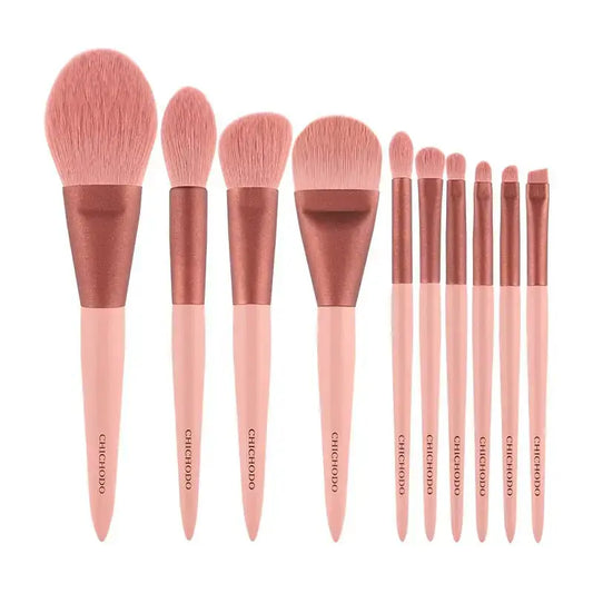 Pink Makeup Brush Set: 7 Essential Brushes for Beginners - The Little Corner Shop Online