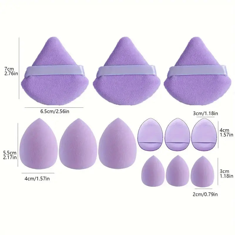 12PCS Makeup Sponge Beauty Egg Set – Soft Blender Foundation Puffs eprolo