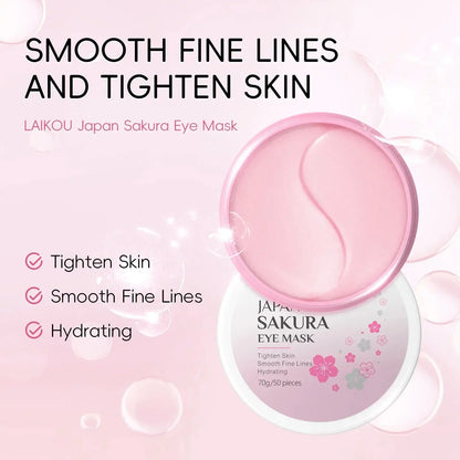 24pcs Sakura Skin Care Set Eye & Lip Masks Serum Nud Masks Cleanser Toner Essence Cream Moisturizing Smoothing Nourishing Beauty eprolo