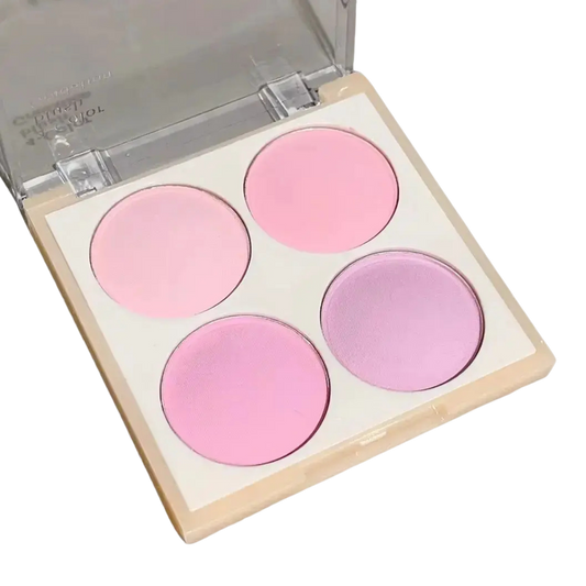 4 Color Matte Blush Palette – Korean Soft Focus Glow