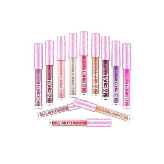 High-Shine Lip Color by METAL – Bold Metallic Finish