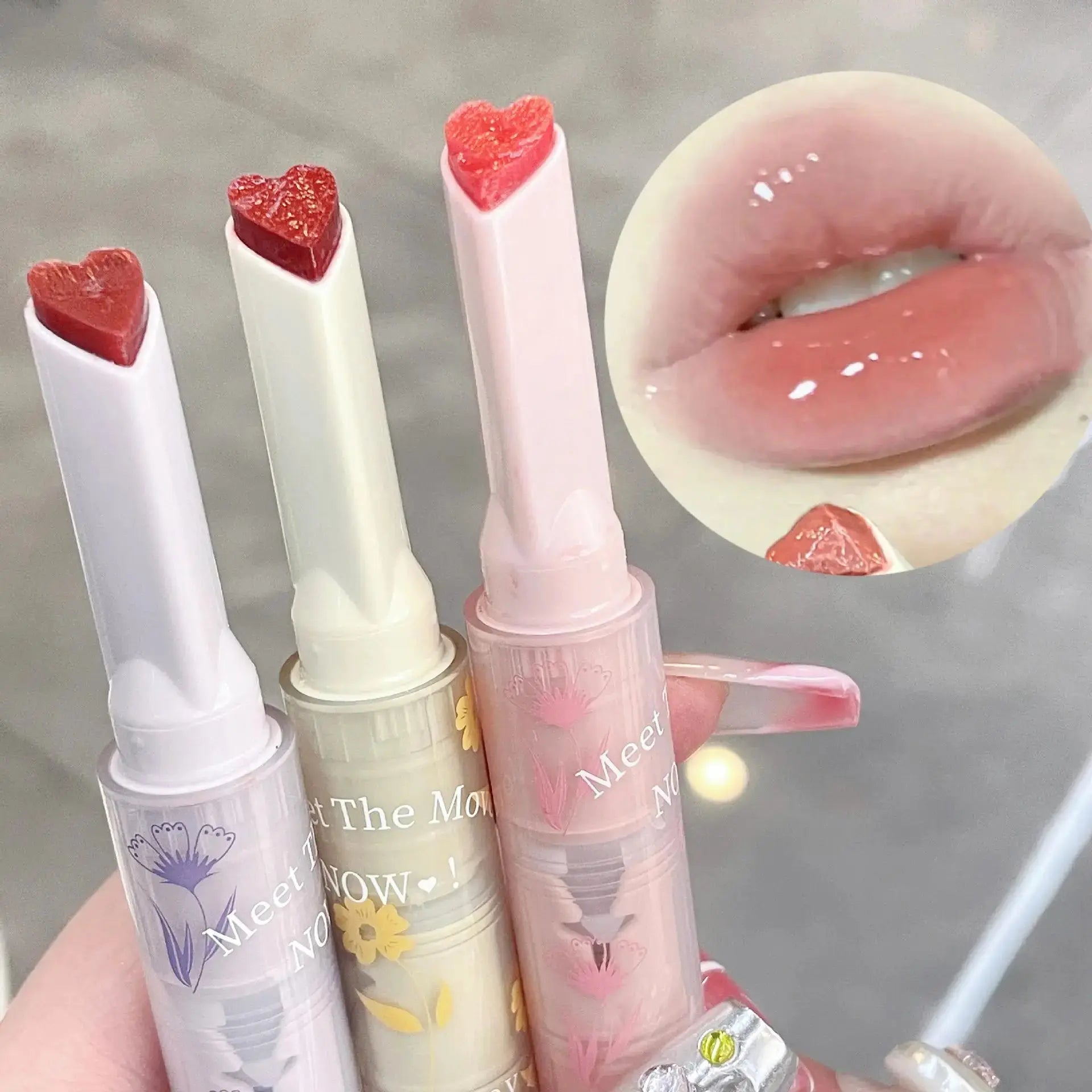 Adorable Heart Glossy Lip Tint – High Shine & Long Wear eprolo