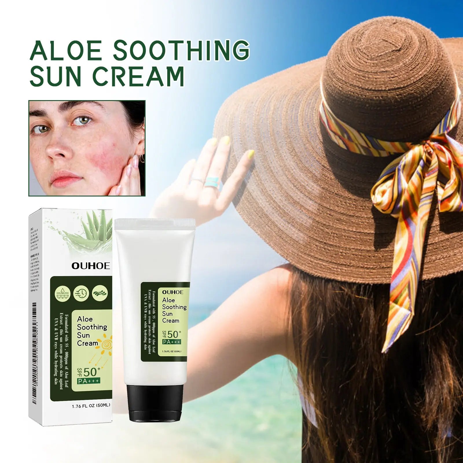 Aloe Vera Protective Cream – Hydrating UV Protection & Moisturizer eprolo