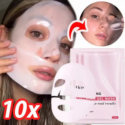 Collagen Gel Mask - HOYGI Pink Hydrogel Sheet Mask - The Little Corner Shop Online