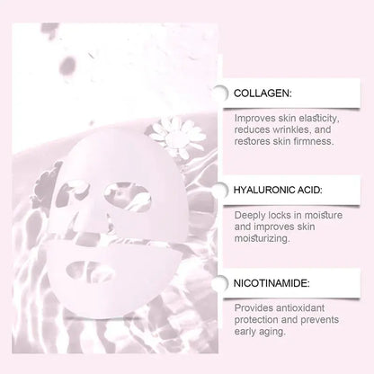Collagen Gel Mask - HOYGI Pink Hydrogel Sheet Mask - The Little Corner Shop Online