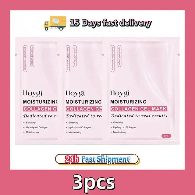 Collagen Gel Mask - HOYGI Pink Hydrogel Sheet Mask - The Little Corner Shop Online