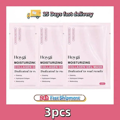 Collagen Gel Mask - HOYGI Pink Hydrogel Sheet Mask - The Little Corner Shop Online