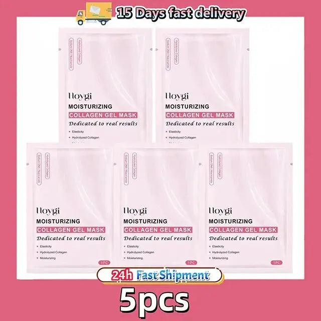 Collagen Gel Mask - HOYGI Pink Hydrogel Sheet Mask - The Little Corner Shop Online