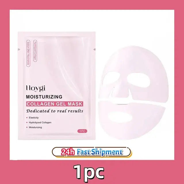 Collagen Gel Mask - HOYGI Pink Hydrogel Sheet Mask - The Little Corner Shop Online