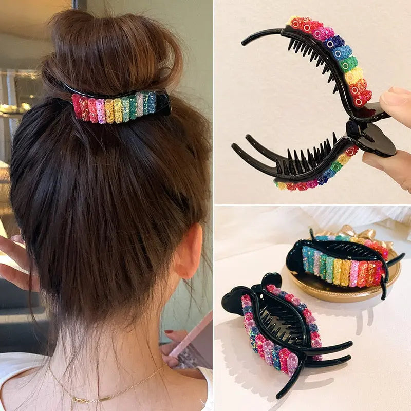 Colorful Rainbow Hair Claw Clip for Women & Girls | Fashion Hair Accessory eprolo