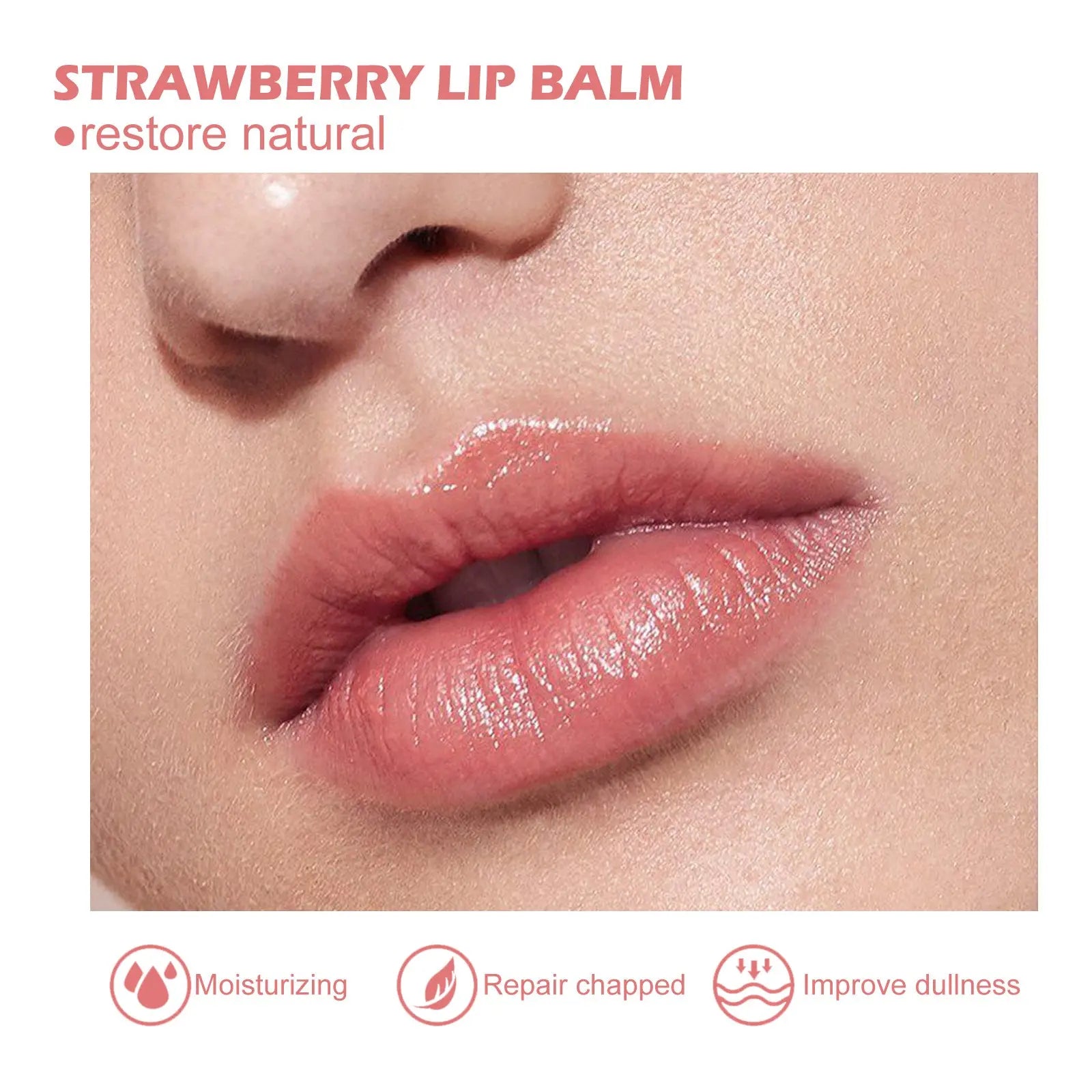 EELHOE Strawberry Lip Mask – Hydrating & Repairing Overnight Lip Balm eprolo