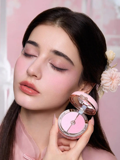 Flower Knows Butterfly Cloud Blush Duo Waterproof Long Lasting High Pigment Highlighting Powder Natural Glow Vegan Makeup - The Little Corner Shop Online