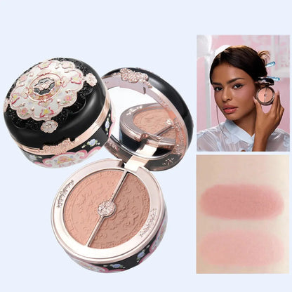 Flower Knows Butterfly Cloud Blush Duo Waterproof Long Lasting High Pigment Highlighting Powder Natural Glow Vegan Makeup - The Little Corner Shop Online
