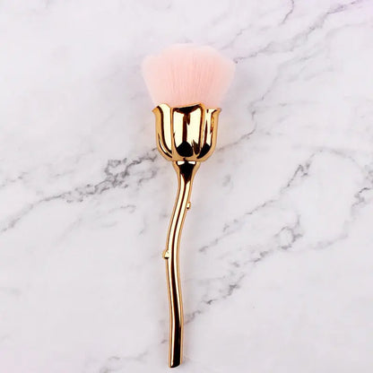 Flower Rose Nail Dust Brush | Manicure Nail Art Cleaning Tool eprolo