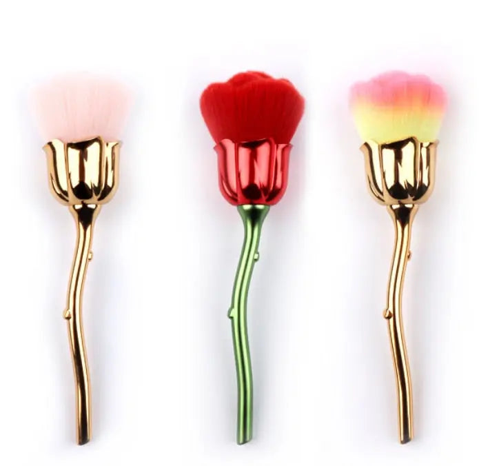 Flower Rose Nail Dust Brush | Manicure Nail Art Cleaning Tool eprolo