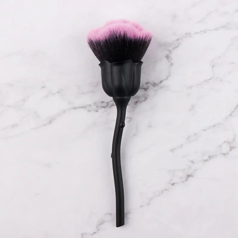 Flower Rose Nail Dust Brush | Manicure Nail Art Cleaning Tool eprolo