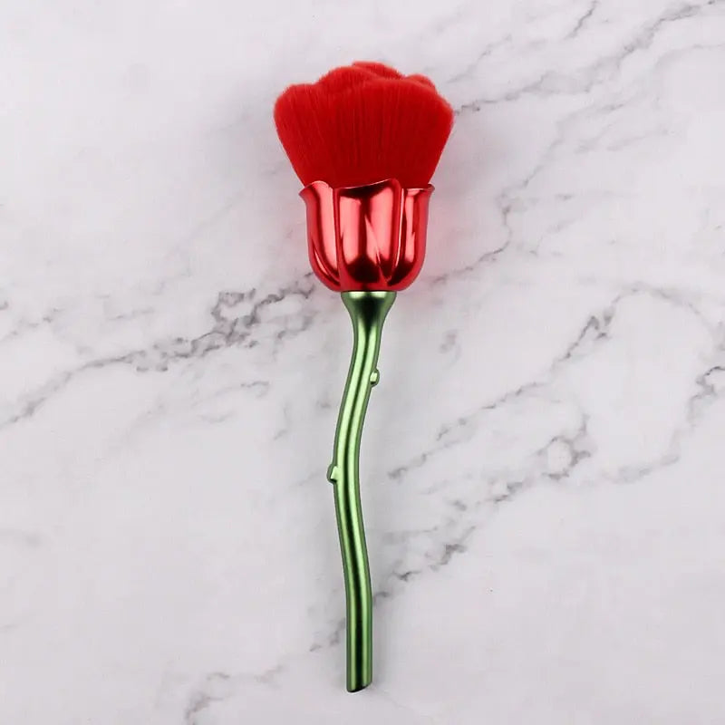Flower Rose Nail Dust Brush | Manicure Nail Art Cleaning Tool eprolo