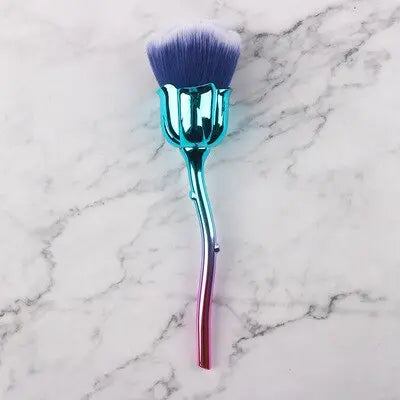 Flower Rose Nail Dust Brush | Manicure Nail Art Cleaning Tool eprolo
