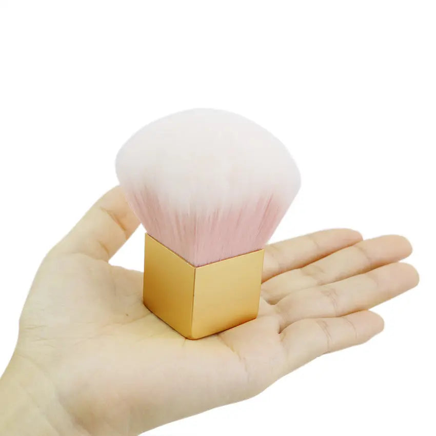 Kabuki Makeup Brush – Soft Fiber Bristles & Gold Aluminum Handle eprolo