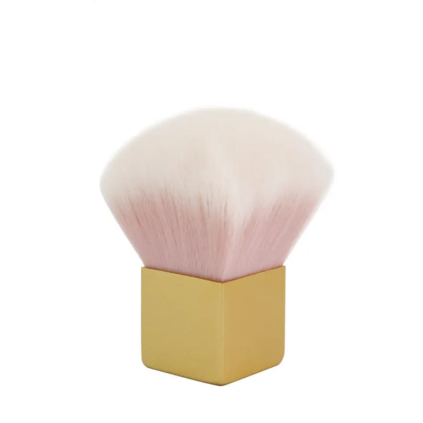 Kabuki Makeup Brush – Soft Fiber Bristles & Gold Aluminum Handle eprolo