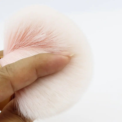 Kabuki Makeup Brush – Soft Fiber Bristles & Gold Aluminum Handle eprolo