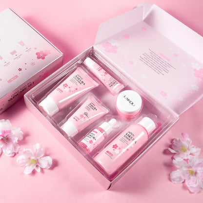 LAIKOU Cherry Blossom 6-Piece Skincare Set – Hydrate & Brighten eprolo