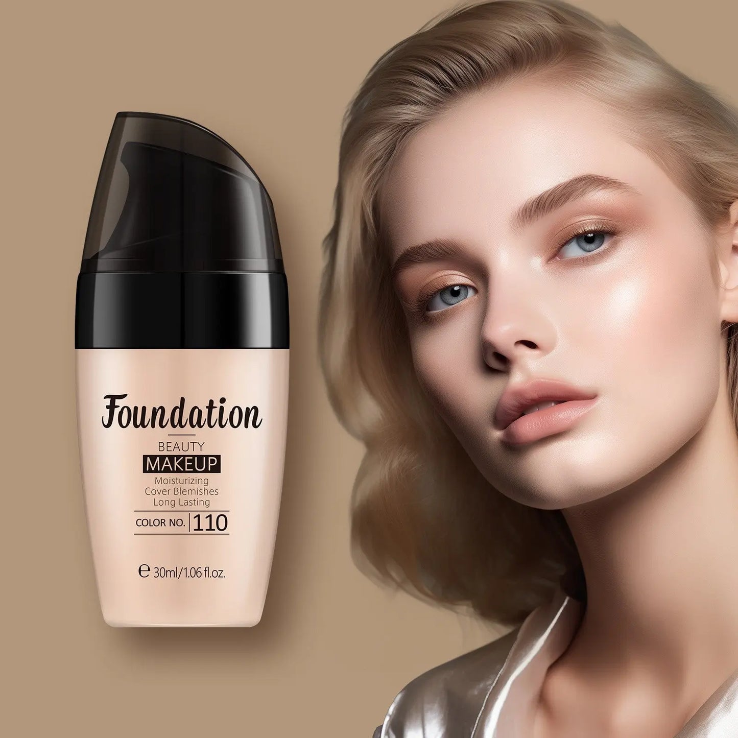 Laikou Liquid Foundation 30ml Multi-Color Optional Moisturizing Fda Cross-Border Export Cosmetics Full English Makeup eprolo