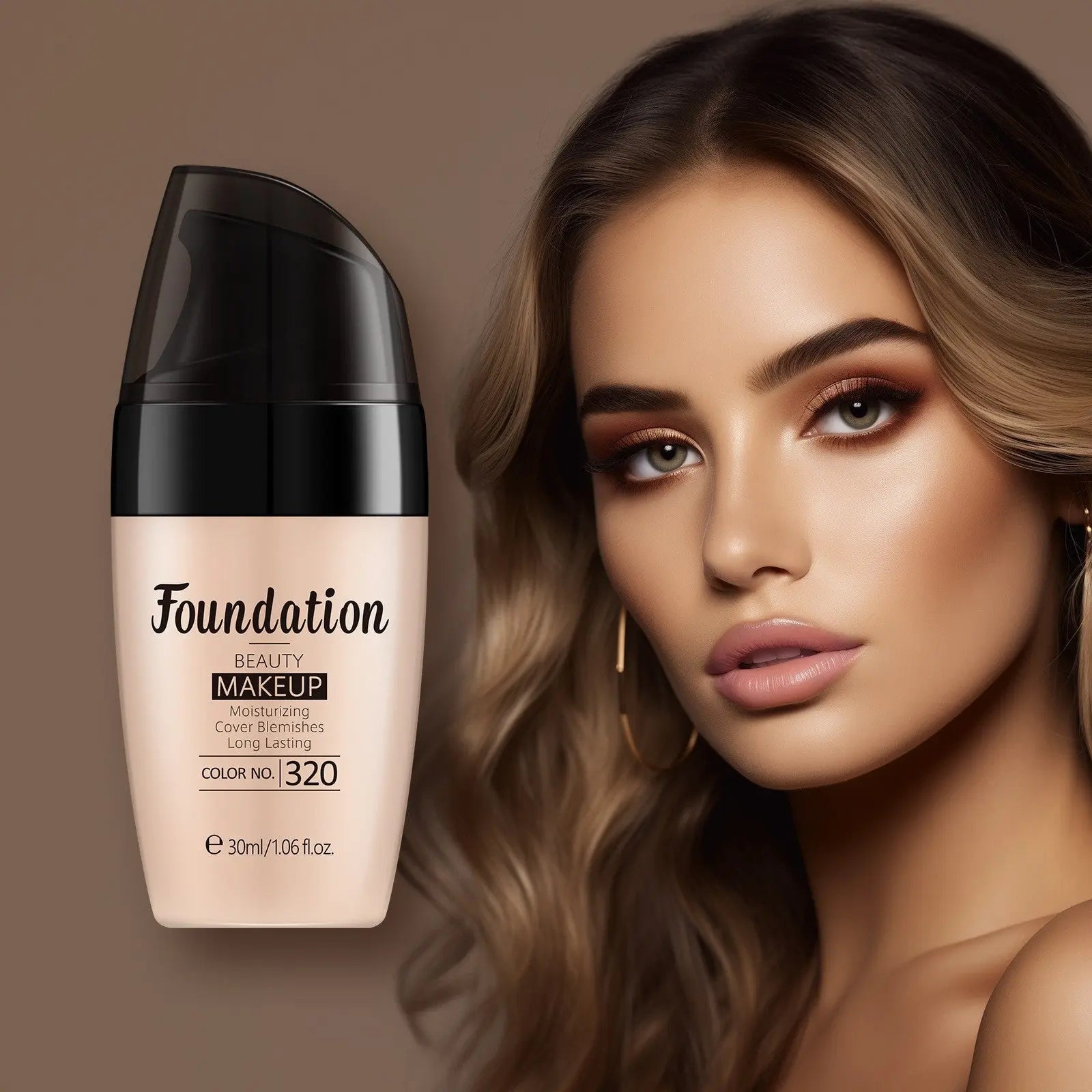 Laikou Liquid Foundation 30ml Multi-Color Optional Moisturizing Fda Cross-Border Export Cosmetics Full English Makeup eprolo