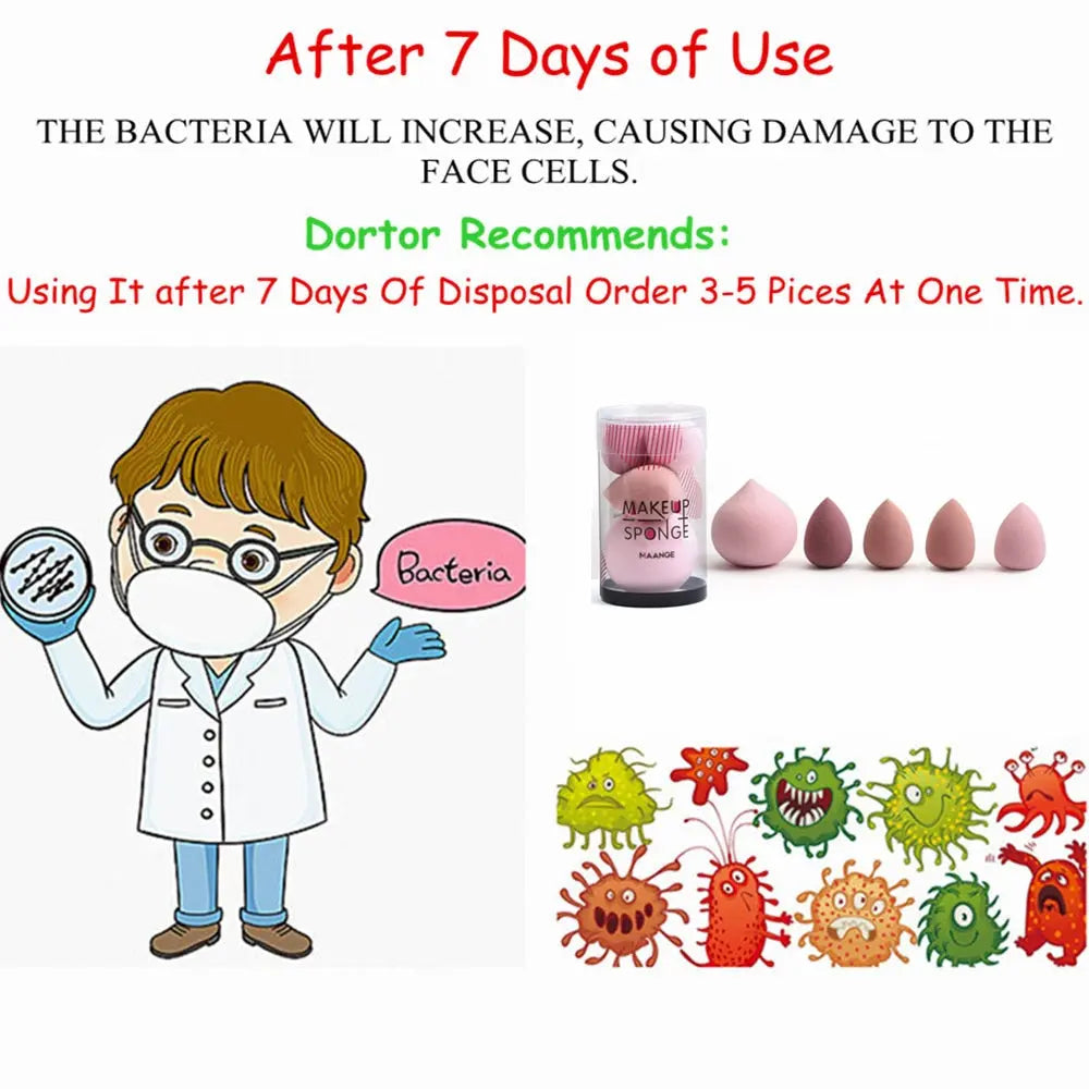 Makeup Sponge Set – 5Pcs Blender for Flawless Makeup Application - The Little Corner Shop Online