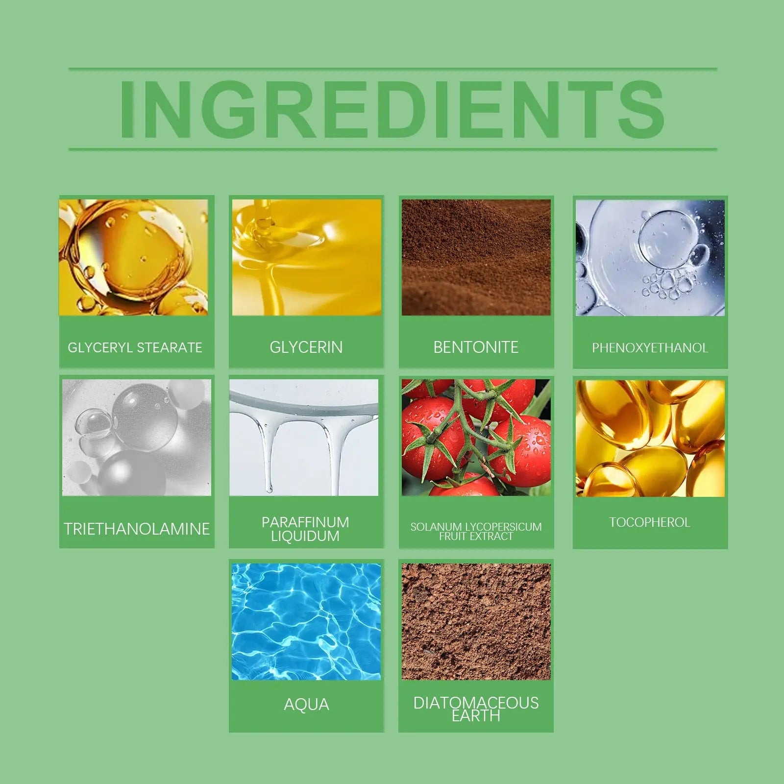 OUHOE Green Tomato Clay Mask – Detoxifying, Hydrating & Pore Cleanser eprolo