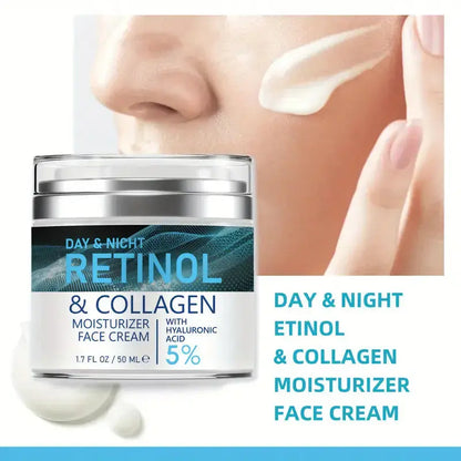 Retinol & Collagen Face Cream – Anti-Wrinkle Day & Night Moisturizer 50ml eprolo