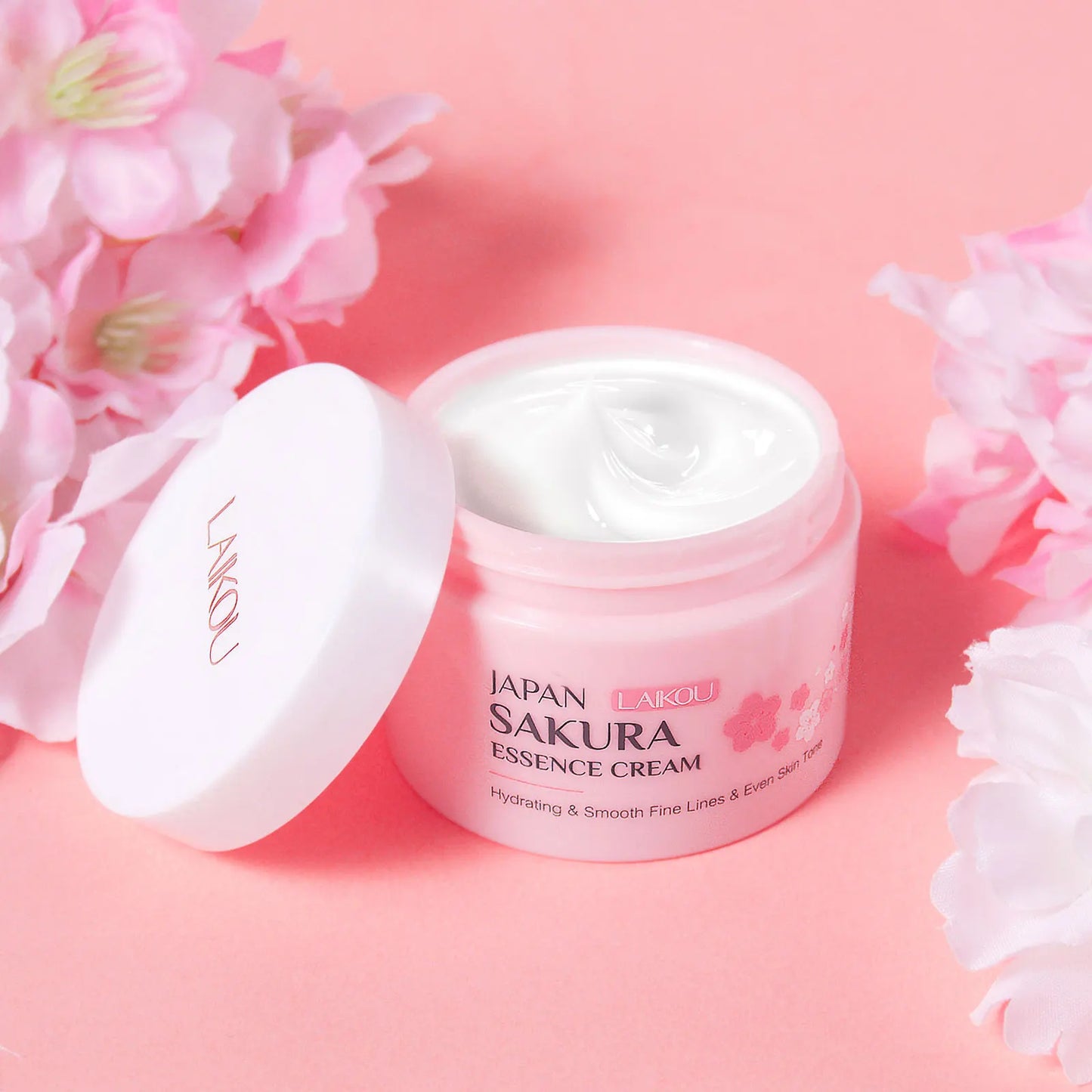 LAIKOU Japan Sakura Essence Cream Repair Anti Wrinkle Cherry Blossoms Whitening Moisturizing Face Skin Care