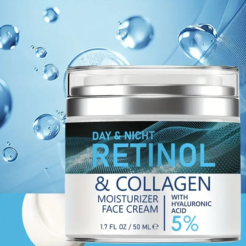 Retinol & Collagen Face Cream – Anti-Wrinkle Day & Night Moisturizer 50ml