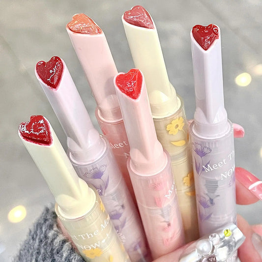 Adorable Heart Glossy Lip Tint – High Shine & Long Wear