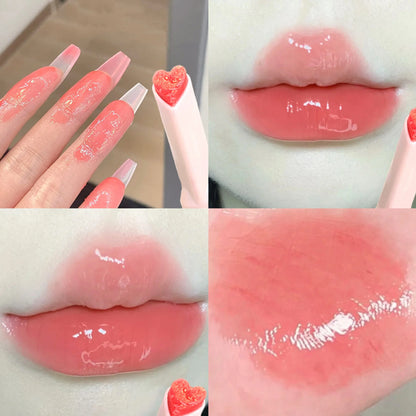 Adorable Heart Glossy Lip Tint – High Shine & Long Wear