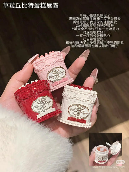 Strawberry Cupid Cake Lip Cream – Soft Matte Finish | Flower Knows