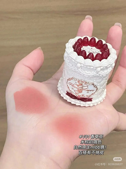 Strawberry Cupid Cake Lip Cream – Soft Matte Finish | Flower Knows eprolo