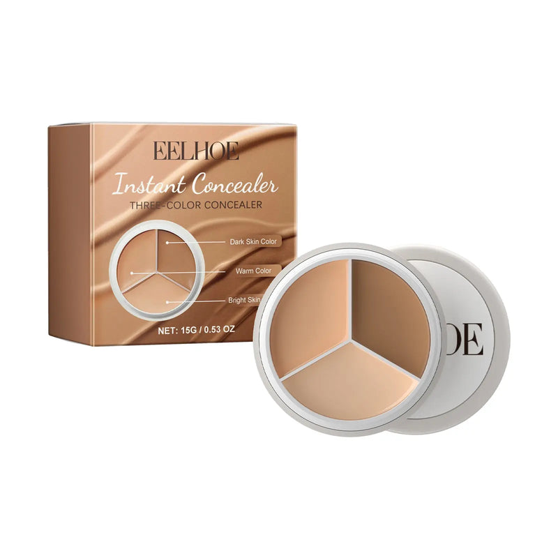 Three-Color Concealer Palette – Flawless, Hydrating Coverage eprolo