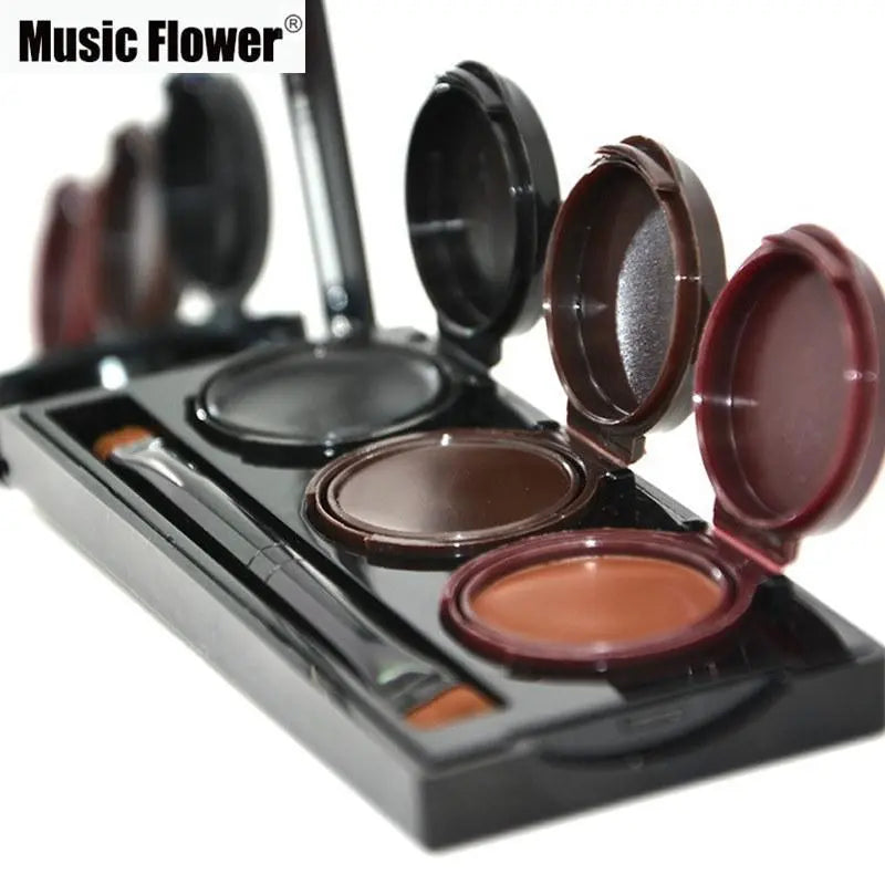 Music Flower Eyeliner Gel & Eyebrow Palette–Waterproof & Long-Lasting - The Little Corner Shop Online
